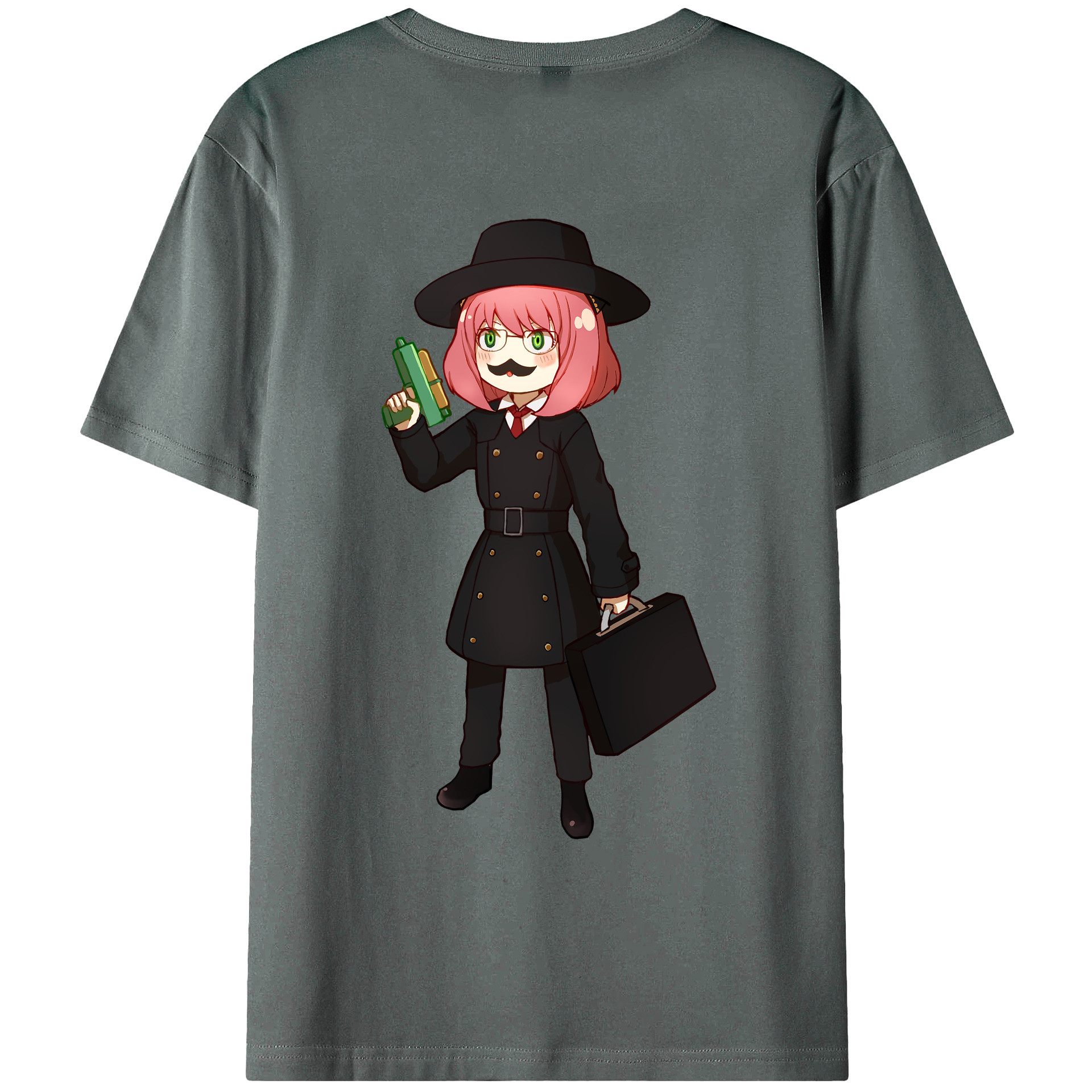 （画像用） SPY×FAMILY间谍家家酒 綿100％ メンズ半袖Tシャツ（バックプリント） 通気性